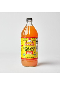 Giấm táo hữu cơ Organic Bragg 946ml Organic Apple Cider Vinegar 946ml (combo 4 chai)