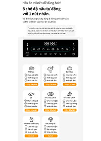 Lò nướng chân không kết hợp chức năng hấp Lock&Lock EJF693GRY Steam Air Fryer Oven (12.5 Lít) - Hàng chính hãng