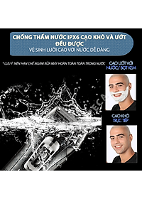 Máy cạo râu mini Kemei KM-T98 công suất mạnh mẽ 5W chống nước IPX5 - Hàng chính hãng