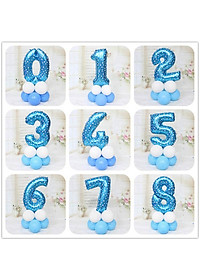 Bong bóng hình chữ số tráng nhôm kích cỡ 32 inch trang trí tiệc sinh nhật