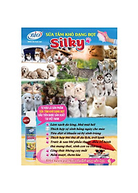 Sữa tắm khô dạng bọt Bio Silky cho chó mèo