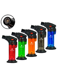 Vỏ Hột Quẹt Bật Lửa khò 1 tia  COB-001 hiển thị mức nhiên liệu đẹp độc lạ - dùng gas cao cấp ( nhiều màu ) (KHÔNG XĂNG KHÔNG GAS)