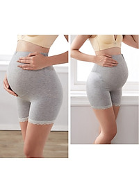 Combo 2 quần đùi cho bà bầu cạp cao mặc trong điều chỉnh được kích thước Haint Boutique QL05