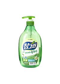 Nước Rửa Rau Quả Và Chén Bát CJ Lion Real Green Tinh Chất Trà Xanh 1 Kg