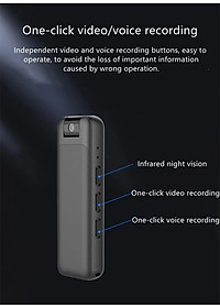 SOAIY Máy Ghi Âm Hỗ Trợ Quay Video Full HD 1080 Xoay 180 Độ Tầm Nhìn Ban Đêm Voice Recorder D3 - Hàng Nhập Khẩu