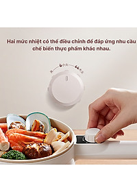 Nồi lẩu điện mini YOICE đa năng công suất 500W, 2 lớp chống bỏng bảo vệ đôi tay của bạn - YDZG1002 - HÀNG CHÍNH HÃNG