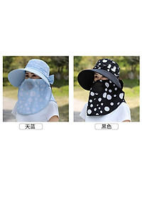 Nón Đội Chống Nắng Có Khẩu Trang Nhiều Màu