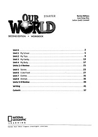 Our World Starter Workbook 2nd Edition (American English)