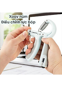 Kìm Bóp Tay ECO Kìm Tập Lực Cơ Tay Chữ R Dụng Cụ Tập Gym Tại Nhà Điều Chỉnh Lực Từ 5 - 60kg Đếm Số Tự Động Hãng miDoctor