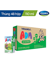 48 HỘP SỮA DINH DƯỠNG VINAMILK ADM GOLD CÓ ĐƯỜNG - LỐC 4 HỘP X 110ML