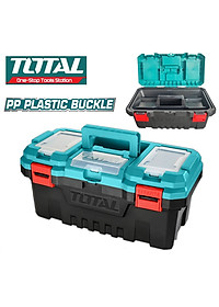 Thùng đựng đồ nghề khóa nhựa 14inches, 17inches, 20inches TOTAL - Nhiều ngăn chứa, thùng cứng cáp, chắc chắn, khóa nhựa PP, chịu được tải trọng lớn