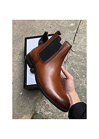 Giày Chelsea Boots công sở, đế phíp gỗ, da bò nguyên tấm