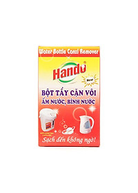 Hộp 2 gói bột tẩy cặn canxi cây nước, ấm đun nước, bình nóng lạnh Hando