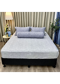 Bộ ga giường  KBedding by Everon KMTP 115 Microtencel Xám (4 món)