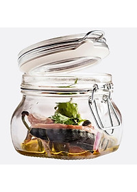 Hũ thủy tinh nắp cài Bormioli Rocco Fido 500ml – Kín hơi, bảo quản thực phẩm cao cấp Ý