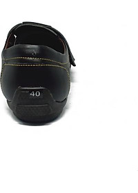 Giày rọ nam Huy Hoàng da bò màu đen HT7784