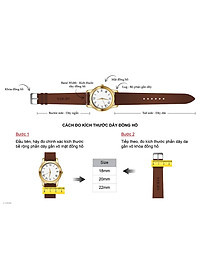 Dây Đồng Hồ Da Bò Cao Cấp, Kiểu Dáng Cổ Điển - Phẳng Mỏng - Chỉ Trắng, Mặt Lót Chống Thấm Mồ Hôi, Tích Hợp Lớp Gia Cố Chống Giãn Đặc Biệt, Phụ Kiện Khóa và Chốt Bằng Thép Không Gỉ 316L - Hàng Chính Hãng SAIGIO