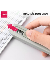 Set kẹp giấy 8 ghim thay thế Deli, kẹp cố định giấy bằng thép không gỉ, kẹp tài liệu hồ sơ văn phòng chắc chắn tái sụng