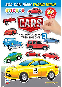 Sách - Combo 4 Cuốn Bóc Dán Hình Sticker Thông Minh - Cars: Các Hãng Xe Hơi Trên Thế Giới