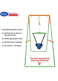 Xích Đu Nhún Nhảy Tập Đi Cho Bé JUMPER KIDS JPK102 Bộ Cao Cấp Có Thêm Chân Ngang Đồ Chơi Vận Động Cho Trẻ Em