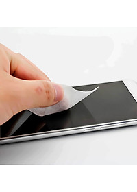 Combo 100 Bộ Giấy lau vệ sinh màn hình điện thoại, giấy lau bụi dán kính cường lực, 1 bộ 2 miếng khô và ướt - Hàng Chính Hãng