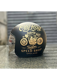 Mũ bảo hiểm Royal kính âm M139 tem V5 đen