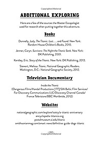 Escape This Book! Titanic