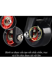 Con Lăn Tập Cợ Bụng 4 Bánh Thương Hiệu PaKaSa Được Tặng Kèm Thảm Lót ( Kích Thước 33 x 25 x 12 cm )- Hàng Chính Hãng