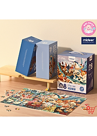 Bộ Xếp Hình Nâng Cao Mideer Advanced Puzzle - Level 8 (Magic Book and Fairy Tales) Dành Cho Bé Gái Từ 6 Tuổi