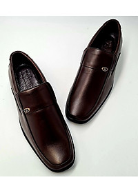 GIÀY NAM DA BÒ,QUAI CÓ GẮN KHUY CHỮ R ĐẸP MẮT