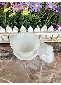 Chén ly uống trà đá bạch ngọc