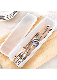 Hộp nhựa đựng & bảo quản đũa thìa, mỳ ống Sanada Seiko 1.3L nắp kín - nội địa Nhật Bản