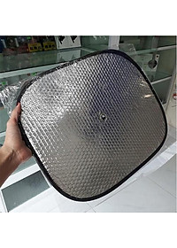 Combo 4 miếng che nắng tròn tráng bạc bên trong ô tô hàng cao cấp chống nắng , nóng có miếng hút