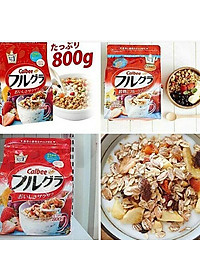 Thùng 6 gói ngũ cốc hoa quả Calbee Nhật Bản (800g x 6)