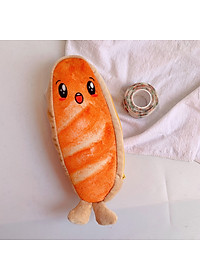 Túi Đựng Bút Hình Bánh Mì Nhồi Bông Sáng Tạo Vui Nhộn Sức Chứa Lớn - Hàng Chính Hãng