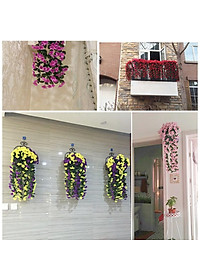 Chùm hoa giả treo tường, hoa thủy tiên giả trang trí ban công, lớp học, nhà hàng phong cách tự nhiên