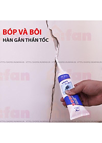 Keo Vá Tường Chống Thấm LKB 250gr - Trám Trét Vết Nứt Khe Hở Tường - Chống Mốc Ẩm Làm Sạch Tường - 206808