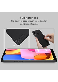 Ốp Lưng Sần chống sốc cho Samsung Galaxy A20s hiệu Nillkin Super Frosted Shield (Đính kèm giá đỡ hoặc miếng dán từ tính) - Hàng Chính Hãng