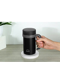 Bình Giữ Nhiệt Lock&Lock New Basic Table màu đen LHC4026B 500ml - Hàng chính hãng, nắp bình 3 lớp tiện lợi - JoyMall