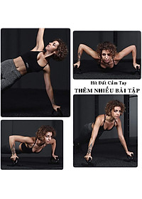 Dụng Cụ Tập Chống Đẩy Cầm Tay Màu Đen Chính Hãng Amalife - Dụng Cụ Hít Đất Cầm Tay Cao Cấp Bằng Thép Cứng Đen Huyền Bí