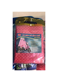 Áo mưa chấm bi có kính bao gương