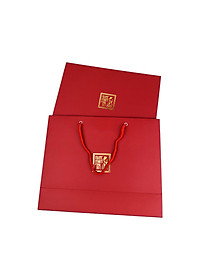 Đặc Sản Phan Thiết - Set 1 Giỏ Quà Đậm Đà Tình Thân Nước Mắm Tôm Biển Bình Gốm Đỏ 60N Và Cá Cơm Ruột Đỏ Bình Gốm Vàng 60N