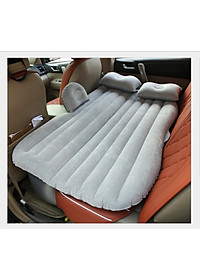 Đệm, giường hơi trên ô tô, xe hơi kèm gối + tặng kèm bơm ( giao màu ngẫu nhiên )