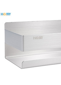 Kệ đựng đồ phòng tắm inox 304 xước dán tường Hobby home decor KCNX có keo dán