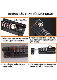 Chốt Cửa Khóa Số Mật Khẩu Cơ KUNBE An Toàn Chắc Chắn