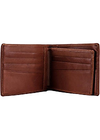 Ví Nam Viền Chỉ Huy Hoàng HT2128 (12.5 x 10 cm) - Da Bò
