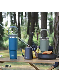 Cốc giữ nhiệt TYESO TS-8826 600ML bằng thép không gỉ 304 tay cầm công thái học Chống tràn & Giữ nhiệt 12 tiếng