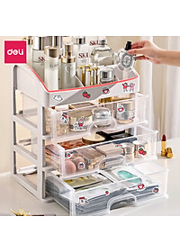 [Tặng sticker] Kệ Đựng Mỹ Phẩm Nhựa Nhiều Tầng Để Bàn Trong Suốt Có Thể Tháo Rời Deli - Kệ Đưng Đồ Trang Điểm Đồ Cá Nhân Nữ Trang Sức Hộp Lưu Trữ Văn Phòng Phẩm Decor Bàn Làm Việc Góc Học Tập - VS559 564