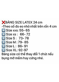 Đai nịt bụng (gen siết giảm eo) Latex 25 xương thông hơi Hi lạp