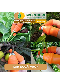 Bộ Móng Tay Hái Rau GreenHome, Có Đầu Bấm, Chống Bẩn Móng Tay, Bấm, Ngắt, Hái Rau Củ, Tiện Lợi